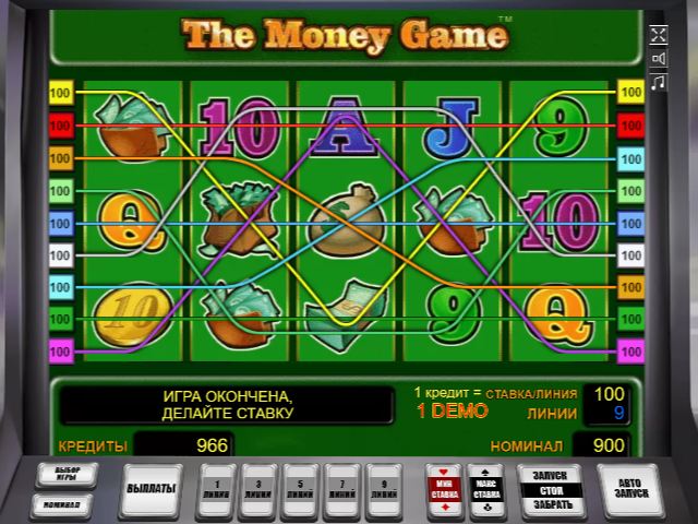 Характеристики слота The Money Game